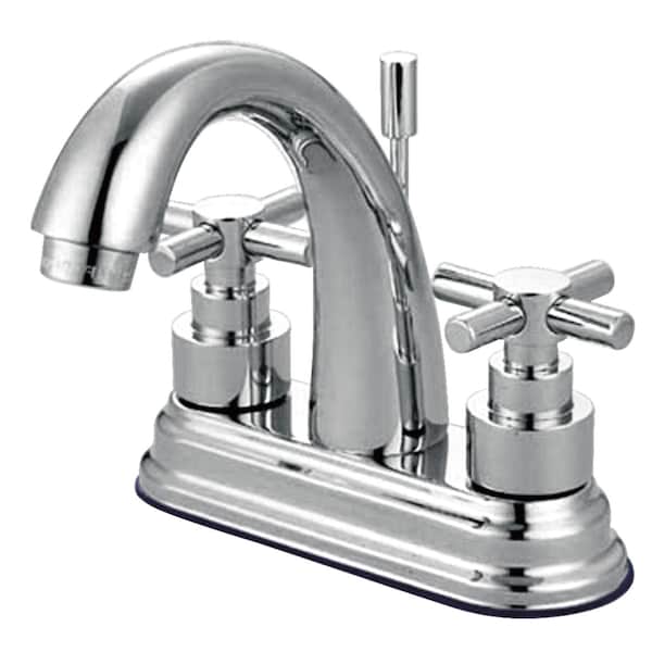 KS8611EX 4" Centerset Bathroom Faucet, Polished Chrome